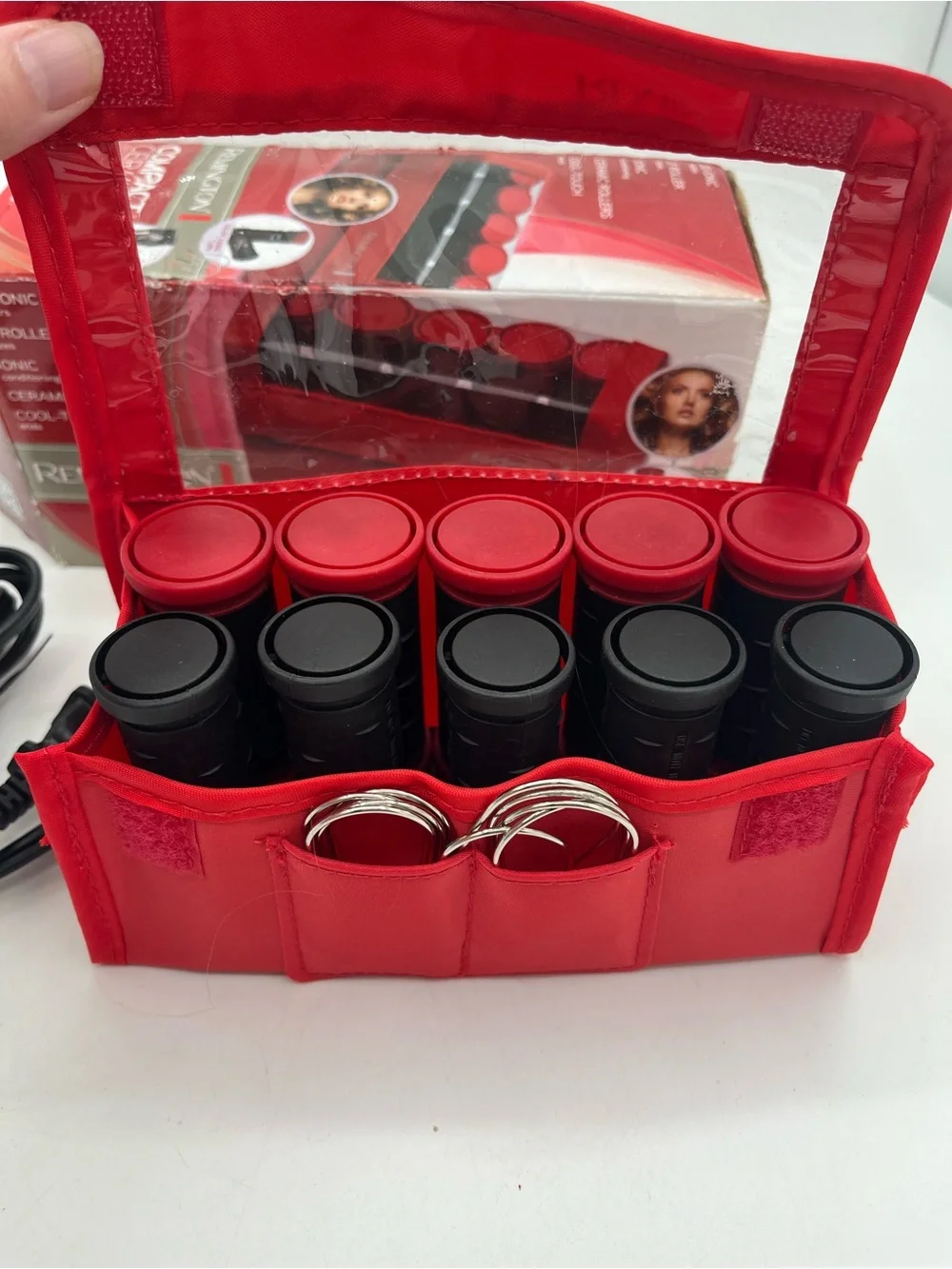 Remington Red and Black Ceramic Hot Roller Set